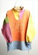 Vintage Tosk Australia Logo 1/4 zip Sweatshirt Colorful