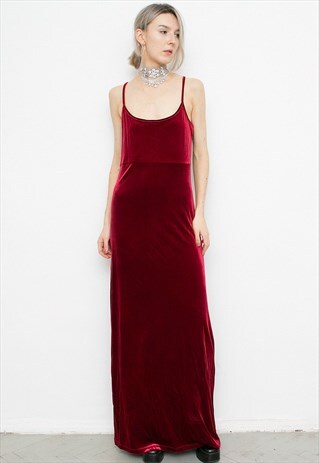 MAXI VELVET DRESS