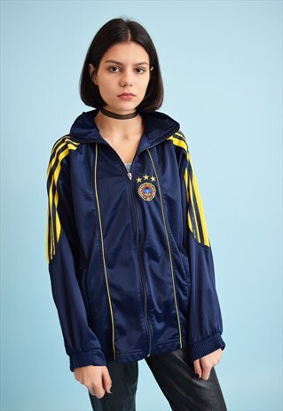90'S RETRO ATHLEISURE SPORTS OVERSIZED TRACKSUIT JACKET
