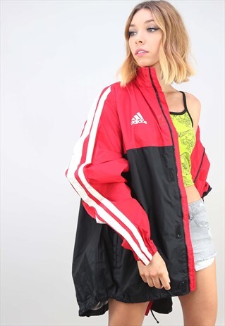 VINTAGE OVERSIZED ADIDAS FESTIVAL RAIN JACKET