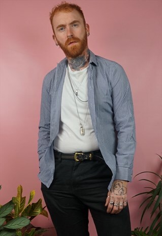 VINTAGE 1990S BLUE CHECK SHIRT