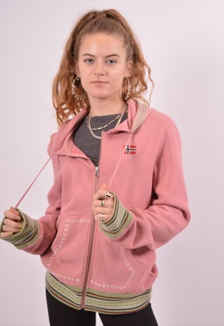VINTAGE NAPAPIJRI HOODIE SWEATER PINK