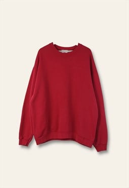 Vintage Reebok Sweatshirt 90s in Burgundy XL