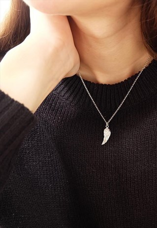ANGLE WING STERLING SILVER NECKLACE