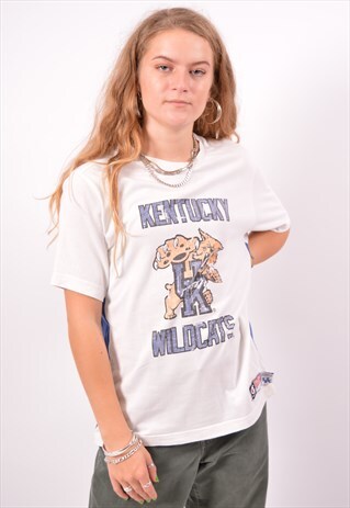 VINTAGE CHAMPION T-SHIRT TOP WHITE