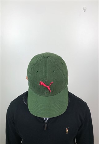 VINTAGE GREEN PUMA CAP