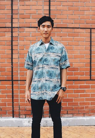 PREMIUM VINTAGE AZTEC SHIRT HIGHER011