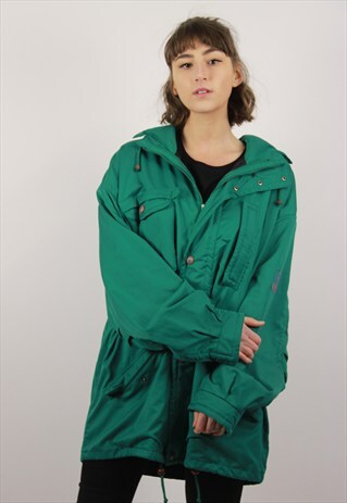 VINTAGE GREEN PARKA JACKET