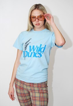80s Wild Dunes T-shirt (M) vintage pastel single stitch top