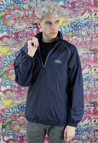 VINTAGE UMBRO SHELL JACKET / WINDBREAKER BRANDED SPORTSWEAR