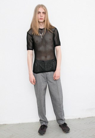 VINTAGE GOOSE FOOT PATTERN PANTS ELEGANT STYLE TROUSERS