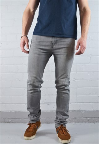 VINTAGE LEVI'S GREY SLIM SKINNY FIT JEANS