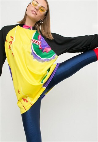 VINTAGE TSHIRT 90S MULTICOLOR UNISEX LONG SLEEVE