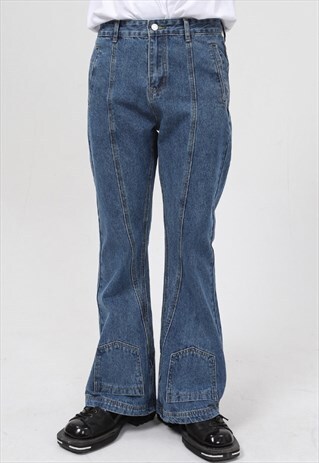 KALODIS STATEMENT STRAIGHT FLARED JEANS