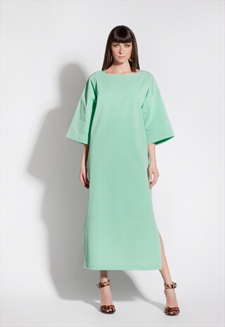 SUMMER MAXI DRESS/ ELEGANT DRESS/ MINT DRESS/ MAXI DRESS/