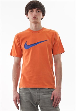 VINTAGE NIKE TEE 90S ORANGE BIG LOGO