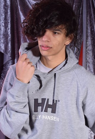 VINTAGE HELLY HANSEN GREY HOODIE
