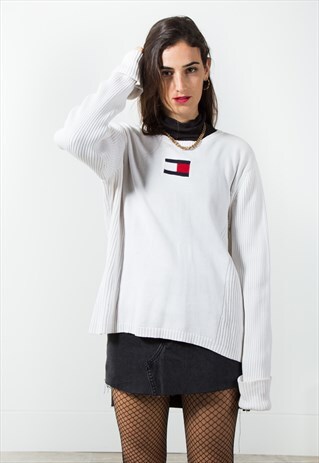 VINTAGE TOMMY HILFIGER KNIT JUMPER / S592
