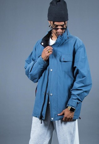 RETRO 90S TOMMY HILFIGER REVERSIBLE COAT / S2295