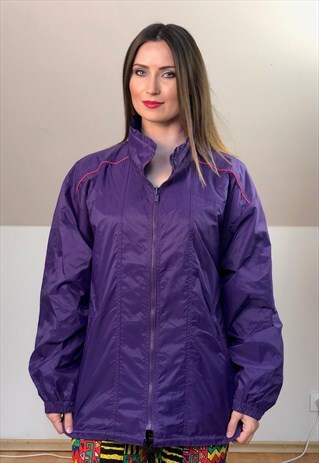 NORWAY 90S RUKKA FRESH WINDBREAKER PURPLE JACKET VINTAGE