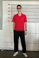 Vintage y2k rugby bright cool sport polo t-shirt in red