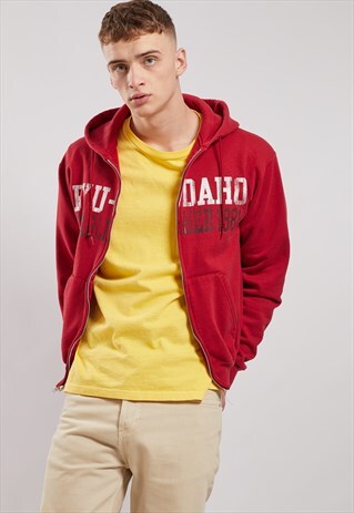 VINTAGE CHAMPION BYO-IDAHO ZIP-UP HOODIE