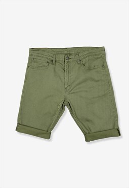 Vintage Levi's 512 Cut Off Denim Shorts Green W36