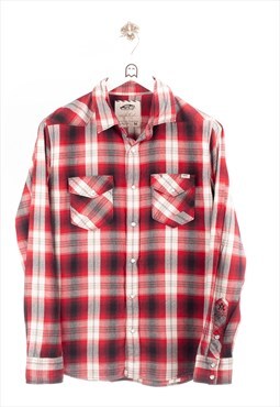 Vintage Vans  Flannel Shirt Checkered Look Red / Checked