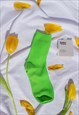 APPLE GREEN COLOUR BLOCK SOCKS
