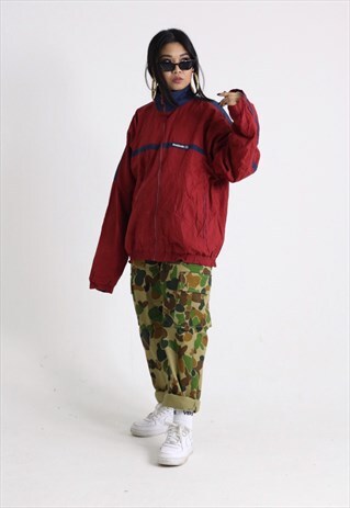 VINTAGE REEBOK SPORTS TRACKSUIT TOP WINDBREAKER JACKET