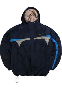 Vintage  Nike Puffer Jacket Hooded Full Zip Up Heavyweight