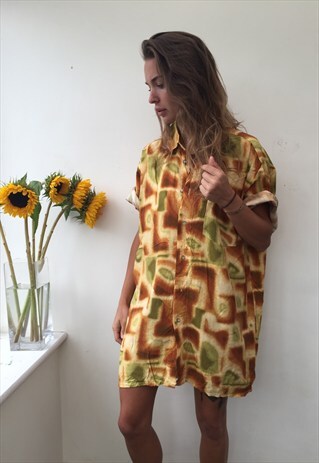 CRAZY PATTERNE OVERSIZED RETRO VINTAGE UNISEX FESTIVAL SHIRT