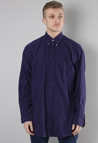 VINTAGE POLO RALPH LAUREN SHIRT LARGE