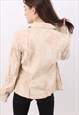 VINTAGE RALPH LAUREN POLO JEANS BEIGE FLORAL JACKET