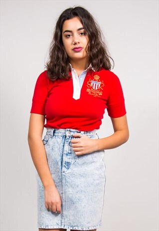 90'S VINTAGE RED RALPH LAUREN POLO T-SHIRT
