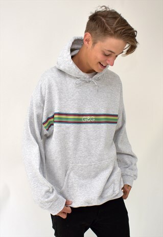 G&G UNISEX ASH MULTI RIBBON HOOD