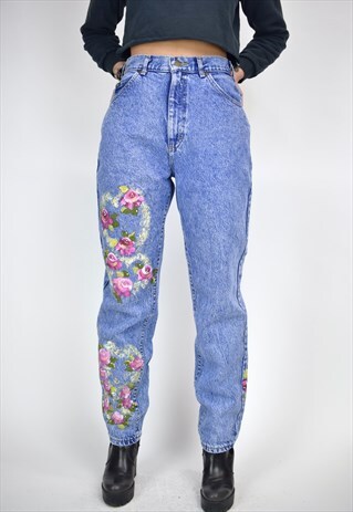 90'S VINTAGE HAND PAINTED LEE JEANS