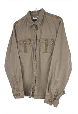 Vintage Columbia Shirt in Brown M