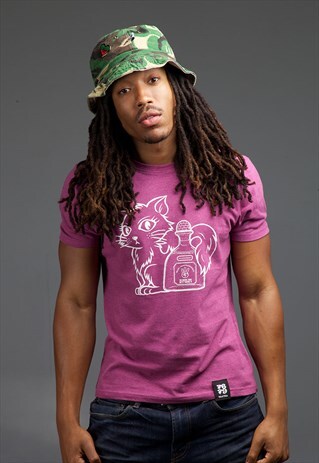 P&P: RECYCLED COTTON ORGANIC T SHIRT (PLUM)