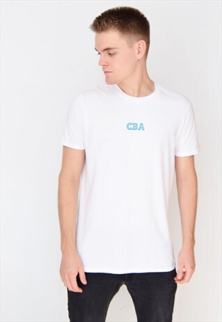 WHITE CBA (BLUE) T-SHIRT
