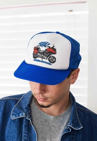 VINTAGE MIDWEST RIDERS BIKER CAP LOGO 90S ONE SIZE1.9