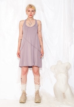 Vintage Slip Dress Y2K Balletcore Mini in Pastel Purple