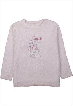 Vintage 90's Diseny Fleece Jumper Minnie Mouse Crew Neck