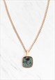 RAY EMERALD AND GOLD VERMEIL PENDANT
