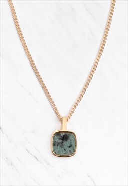 Ray Emerald and Gold Vermeil Pendant