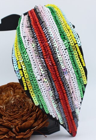 MULTI COLOUR HEADBAND, KNOT HAIRBAND, HAIR ACCESSORY