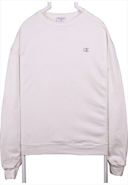 Champion 90's Crewneck Pullover Sweatshirt XLarge White