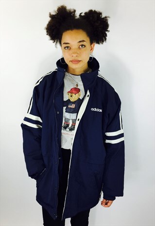 ADIDAS BLACK PUFFER COAT