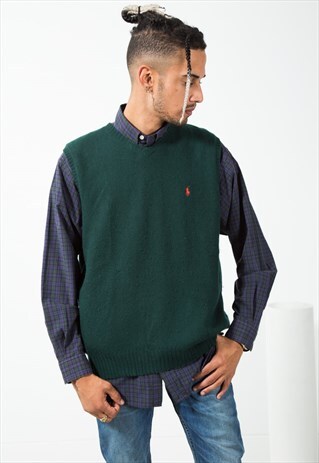 ON SALE VINTAGE 80S P. RALPH LAUREN KNITWEAR VEST / S0007