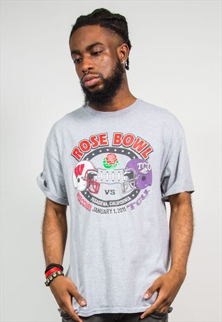 90'S VINTAGE WISCONSIN VS TCU COLLEGE FOOTBALL T-SHIRT